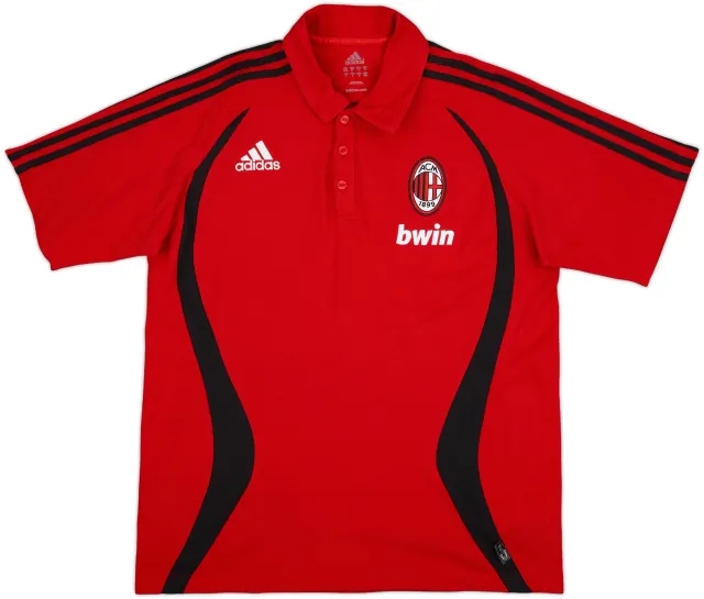 2006-07 AC Milan adidas Polo Shirt - 9/10 - (M)