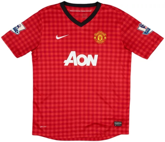 Nike Manchester United Boys SS Home Shirt 2012/13