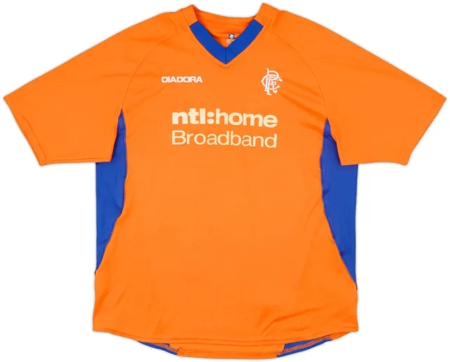 Diadora Rangers Mens SS Away Shirt 2002/03