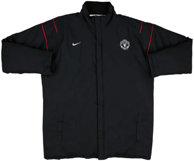 2003-04 Manchester United Nike Padded Bench Coat - 8/10 - (XL)