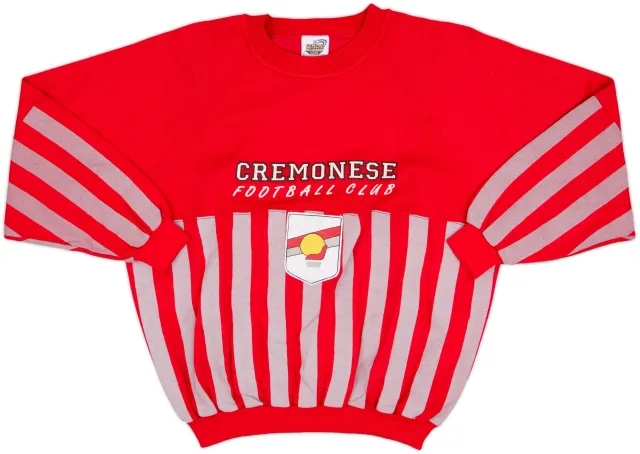 1990-91 Cremonese Le Felpe Dei Grandi Club Sweat Top - 8/10 - (L)