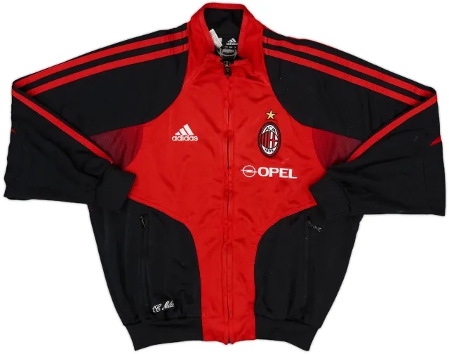 2004-05 AC Milan adidas Track Jacket - 8/10 - (S.Boys)