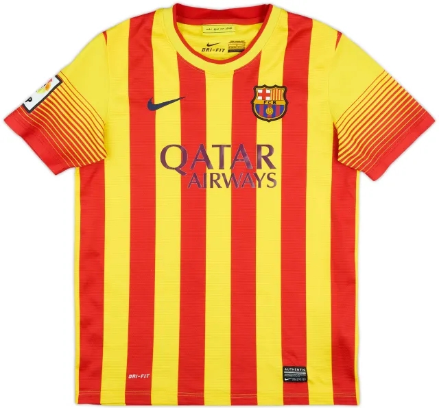 Nike Barcelona Boys SS Away Shirt 2013/15
