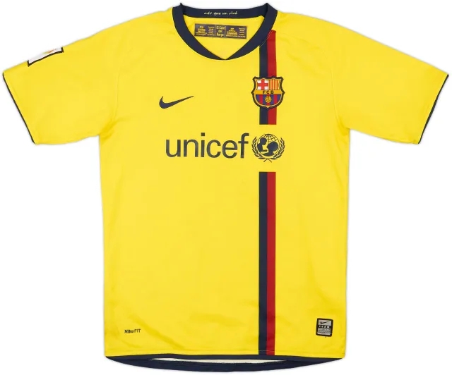 Nike Barcelona Boys SS Away Shirt 2008/10