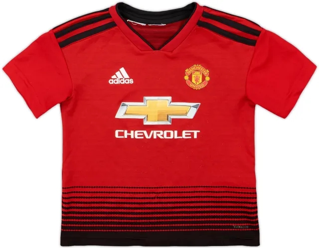 adidas Manchester United Boys SS Home Shirt 2018/19