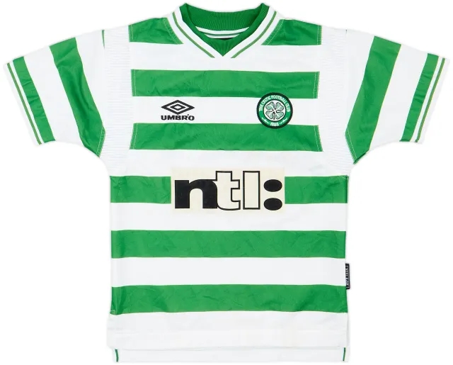 Umbro Celtic Boys SS Home Shirt 1999/01