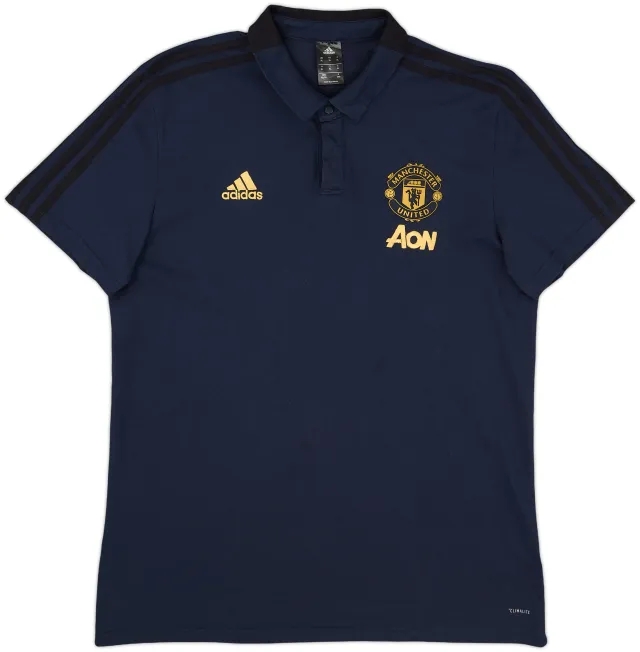 2018-19 Manchester United adidas Polo Shirt - 10/10 - (XL)
