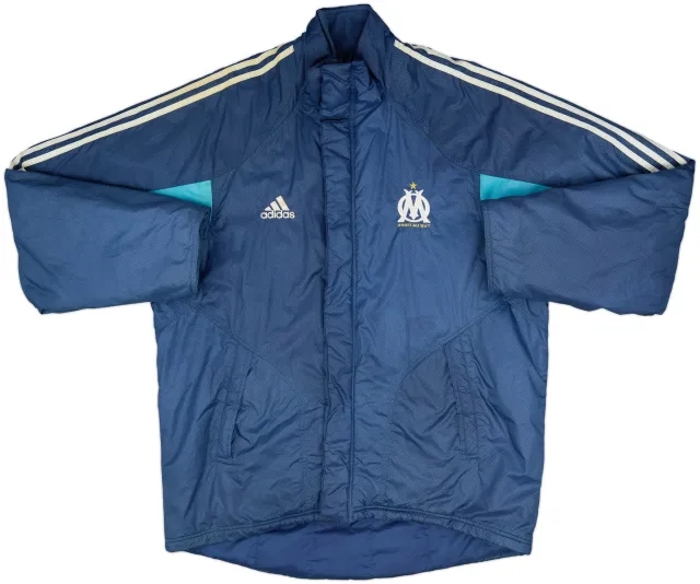2004-05 Olympique Marseille adidas Padded Bench Coat - 8/10 - (L/XL)