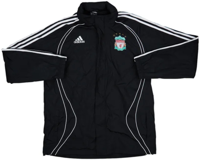 2006-07 Liverpool adidas Hooded Rain Jacket - 10/10 - (M)