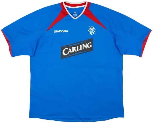 Diadora Rangers Mens SS Home Shirt 2003/05