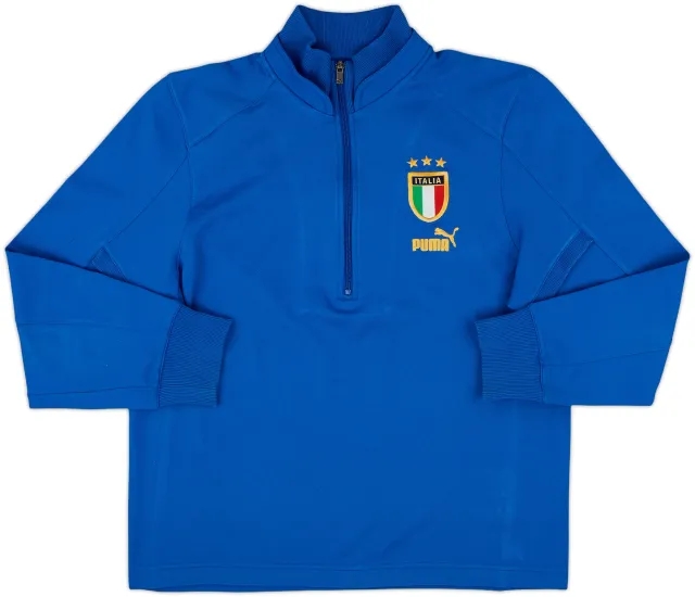 2004-06 Italy Puma 1/2 Zip Drill Top - 8/10 - (L)