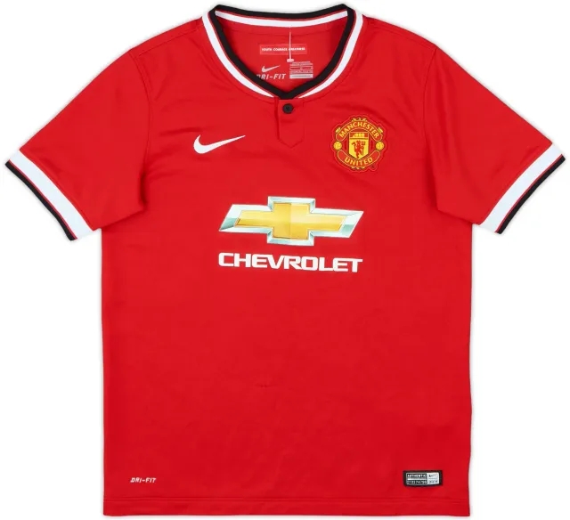 Nike Manchester United Boys SS Home Shirt 2014/15
