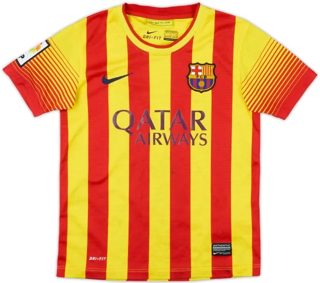 Nike Barcelona Boys SS Away Shirt 2013/15