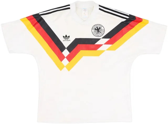 adidas Germany Mens SS Home Shirt 1988