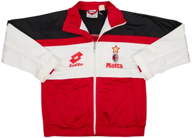 1993-94 AC Milan Lotto Track Jacket - 8/10 - (S)