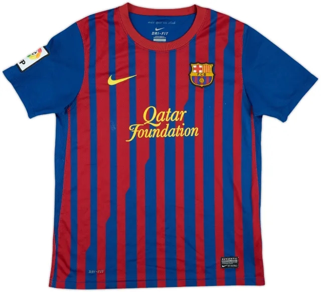 Nike Barcelona Boys SS Home Shirt 2011/12