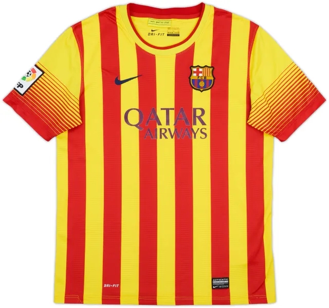 Nike Barcelona Boys SS Away Shirt 2013/15