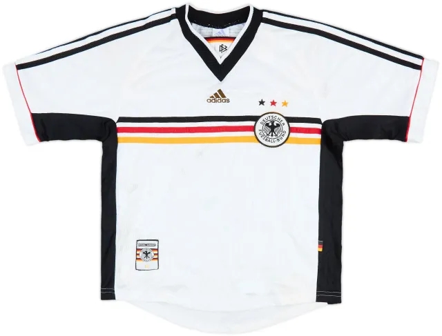 adidas Germany Boys SS Home Shirt 1998
