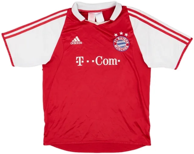adidas Bayern Munich Boys SS Home Shirt 2003/04
