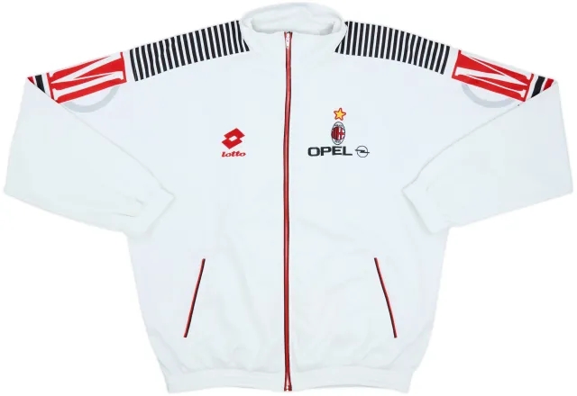 1995-96 AC Milan Lotto Track Jacket - 8/10 - (XXL)
