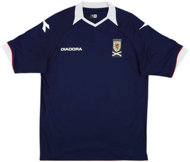 Diadora Scotland Mens SS Home Shirt 2008