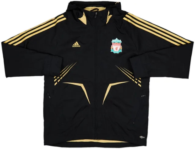 2008-09 Liverpool adidas Hooded Rain Jacket - 8/10 - (L)