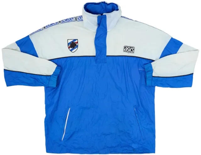 1995-96 Sampdoria Asics 1/4 Zip Track Jacket - 6/10 - (L)