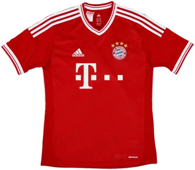 adidas Bayern Munich Boys SS Home Shirt 2013/14