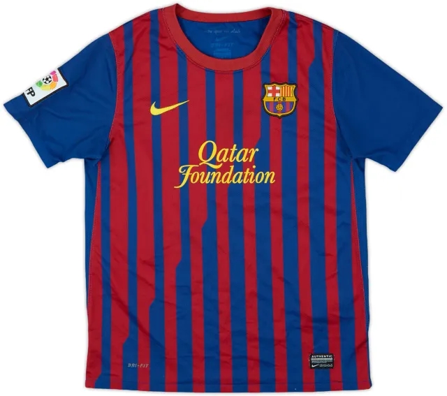Nike Barcelona Boys SS Home Shirt 2011/12