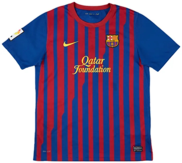 Nike Barcelona Boys SS Home Shirt 2011/12