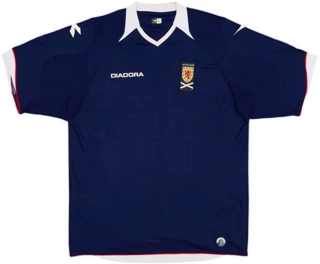Diadora Scotland Mens SS Home Shirt 2008