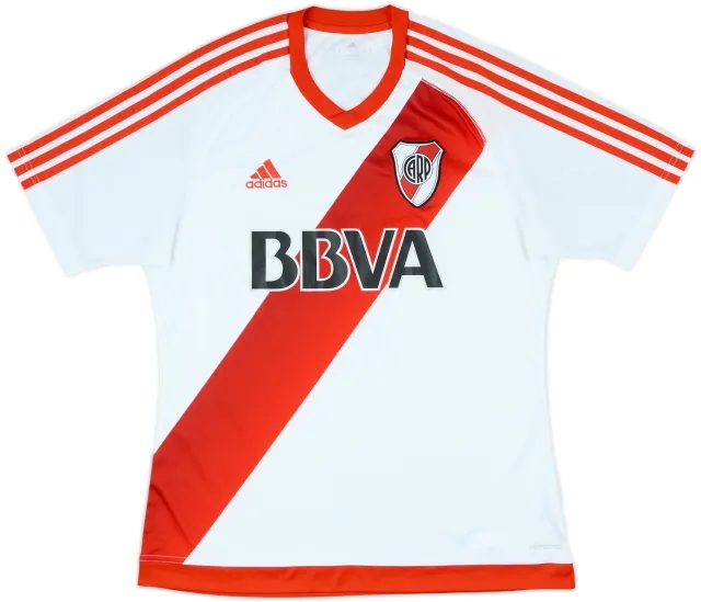 adidas River Plate Mens SS Home Shirt 2016/17