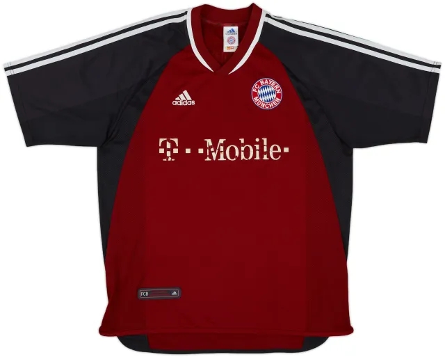 adidas Bayern Munich Mens SS Home Shirt 2001/02