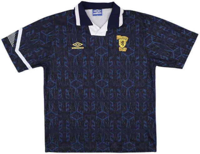 Umbro Scotland Mens SS Home Shirt 1991