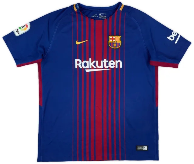 Nike Barcelona Boys SS Home Shirt 2018/19