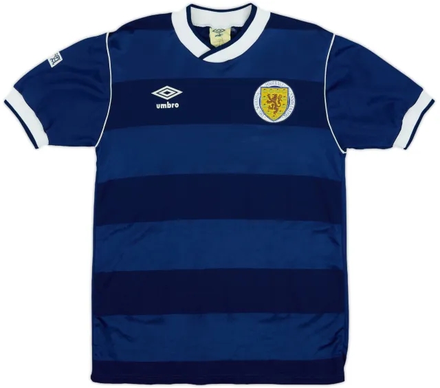 Umbro Scotland Mens SS Home Shirt 1985