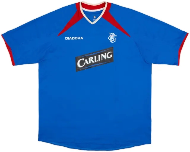 Diadora Rangers Mens SS Home Shirt 2003/05