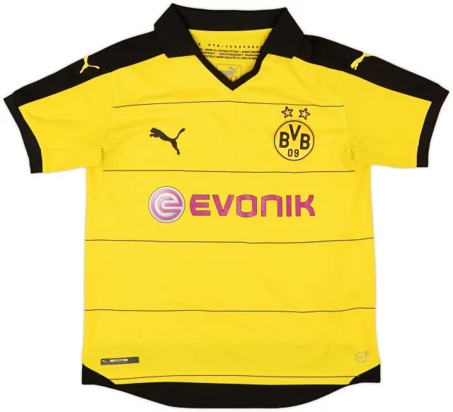 Puma Borussia Dortmund Boys SS Home Shirt 2015/16
