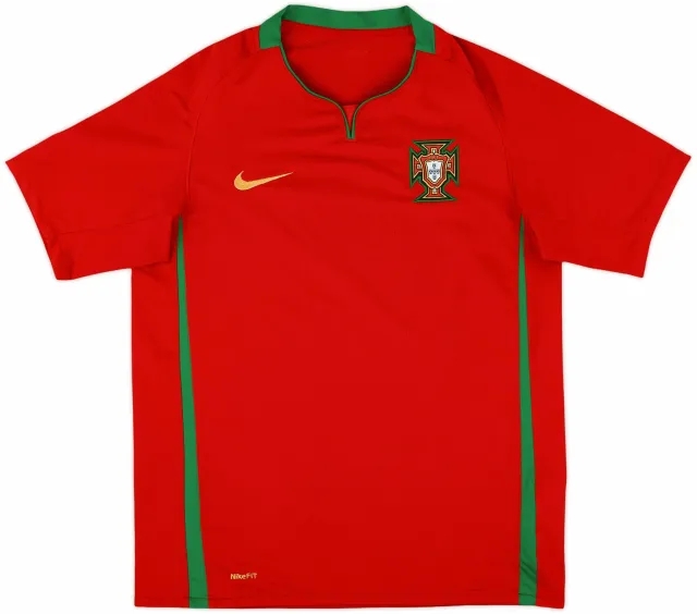 Nike Portugal Boys SS Home Shirt 2008