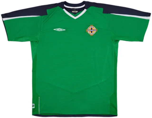 Umbro Northern Ireland Mens SS Home Shirt 2004