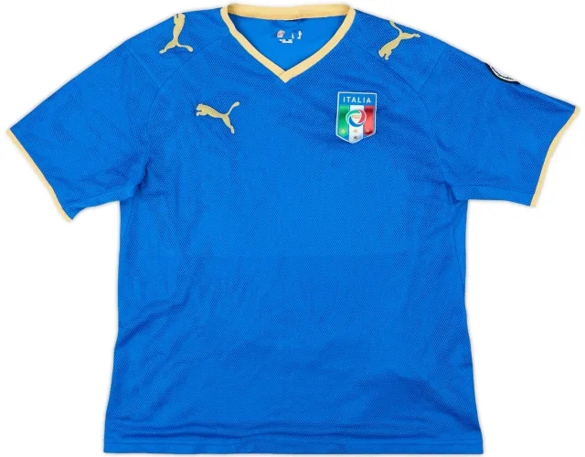 Puma Italy Boys SS Home Shirt 2007