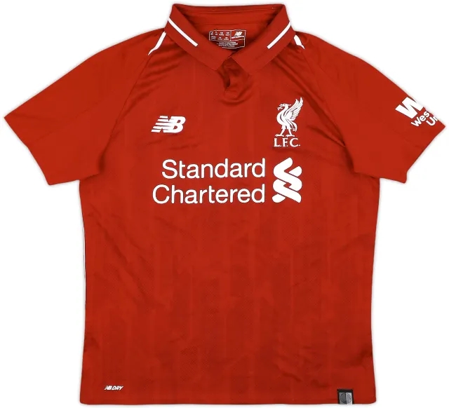 NewBalance Liverpool Boys SS Home Shirt 2018/19