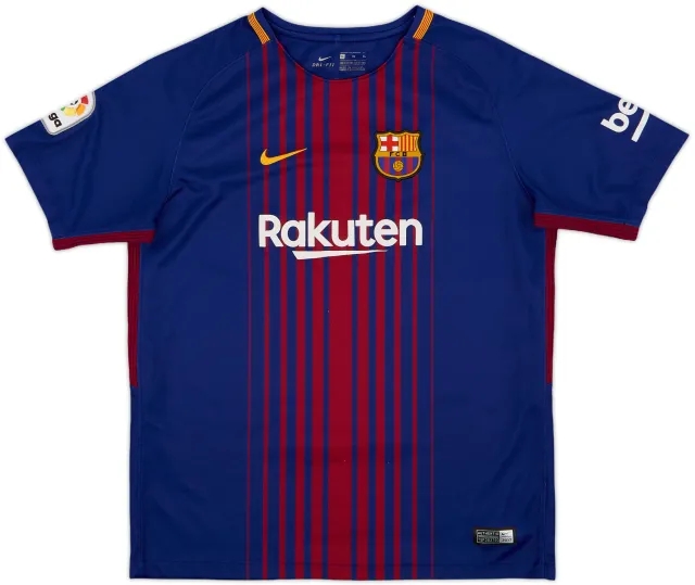 Nike Barcelona Boys SS Home Shirt 2017/18