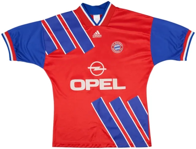 adidas Bayern Munich Mens SS Home Shirt 1993/95