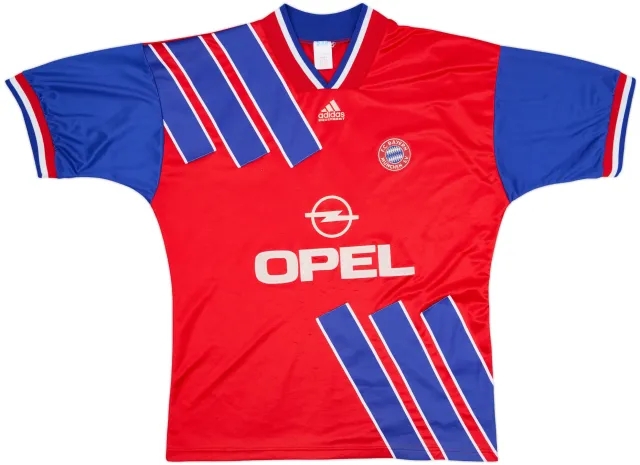 adidas Bayern Munich Mens SS Home Shirt 1993/95