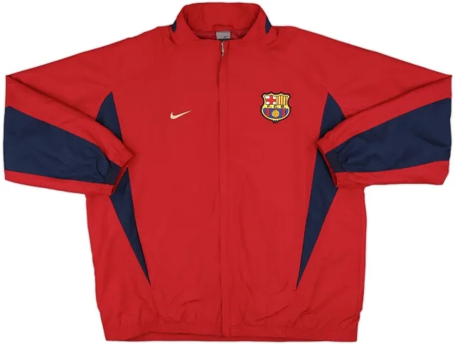 2002-03 Barcelona Nike Hooded Rain Jacket - 8/10 - (XL)