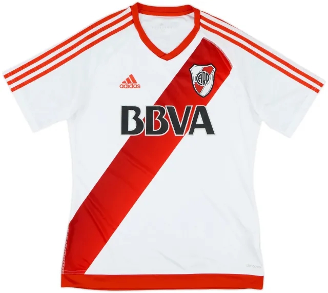 adidas River Plate Mens SS Home Shirt 2016/17