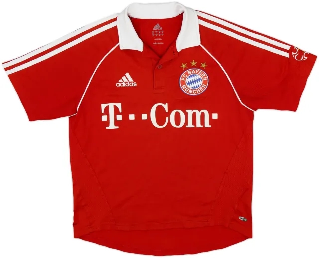 adidas Bayern Munich Boys SS Home Shirt 2006/07