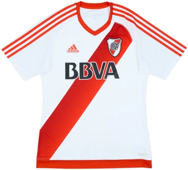 adidas River Plate Mens SS Home Shirt 2016/17