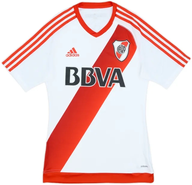 adidas River Plate Mens SS Player Issue Home Shirt 2016/17